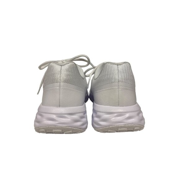 NEW! Nike Revolution 6 Running Shoe Sneaker Triple White Men\'s Size 8 main image 4